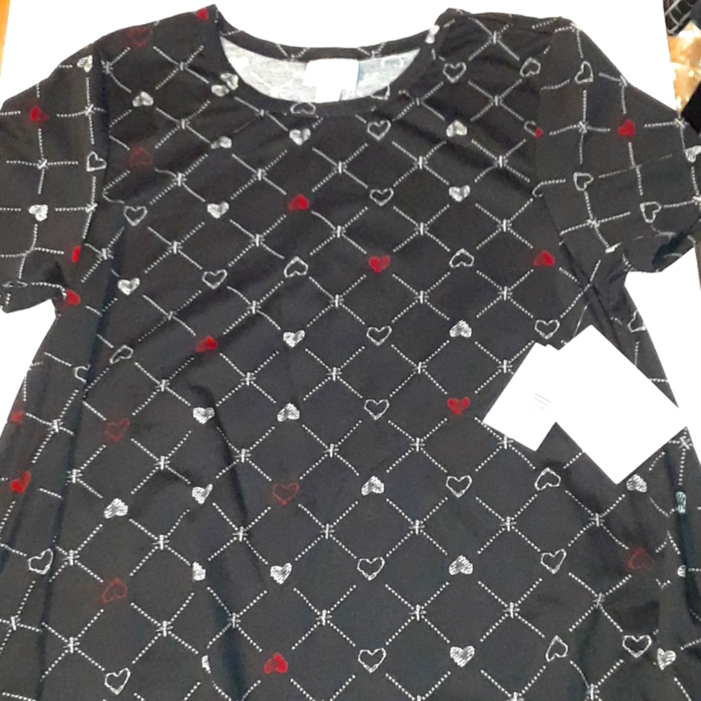 Last Chance..Lularoe Jessie dress with hearts